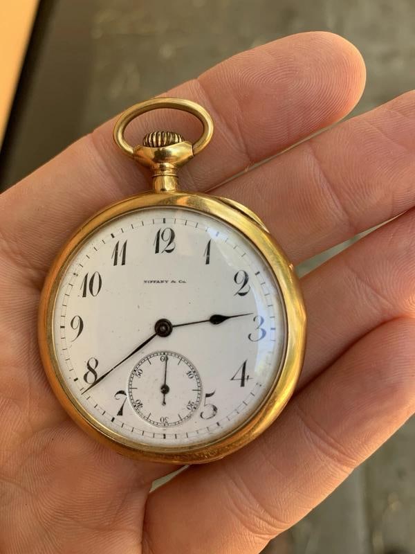 Tiffany & Co 18k Yellow Gold Pocket Watch - 10