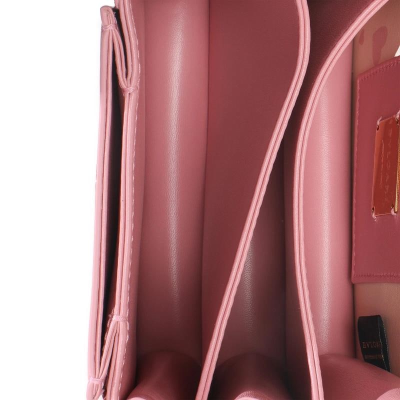 Bvlgari Pink Calfskin Serpenti Forever Top Handle Bag - 2