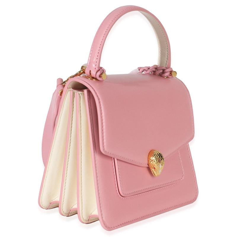 Bvlgari Pink Calfskin Serpenti Forever Top Handle Bag - 5