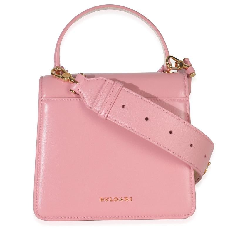 Bvlgari Pink Calfskin Serpenti Forever Top Handle Bag - 6