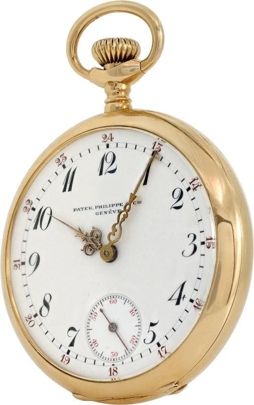 Patek Philippe 18k Yellow Gold Pocket Watch - 2