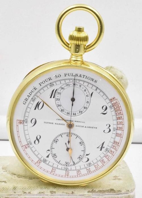 Ulysse Nardin Antique 18K Yellow Gold Pocket Watch: Pocket Watch Size 18. Condition: Pre-owned - Good: This item has been gently used but is in good condition. It might have a few signs of wear, like light scratches or tarnishing. All imperfections sho