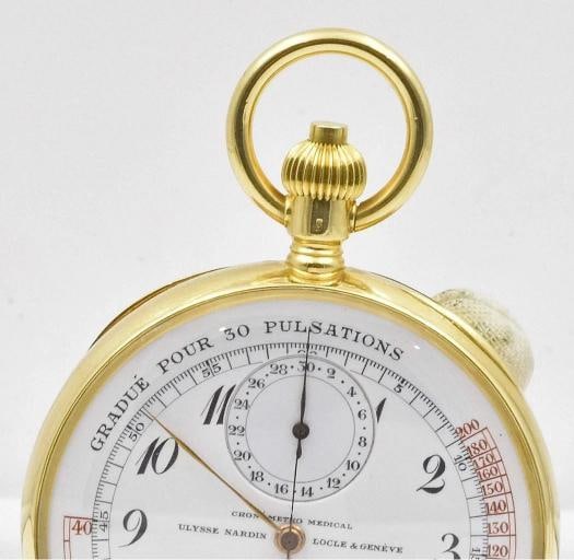 Ulysse Nardin Antique 18K Yellow Gold Pocket Watch - 2