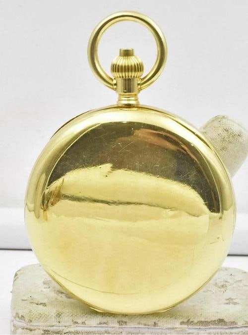 Ulysse Nardin Antique 18K Yellow Gold Pocket Watch - 3