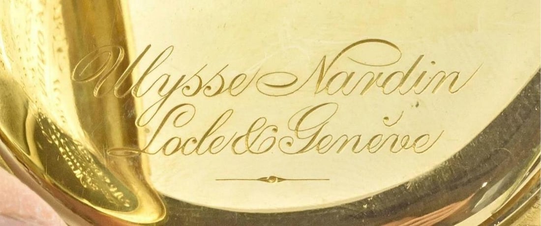 Ulysse Nardin Antique 18K Yellow Gold Pocket Watch - 6