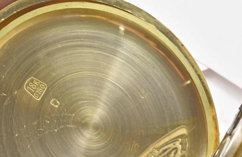 Ulysse Nardin Antique 18K Yellow Gold Pocket Watch - 7