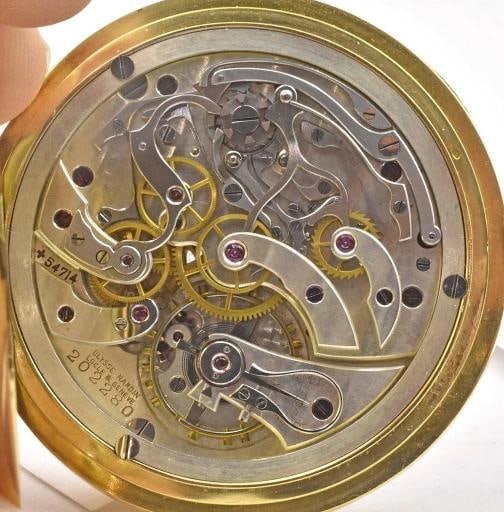 Ulysse Nardin Antique 18K Yellow Gold Pocket Watch - 8