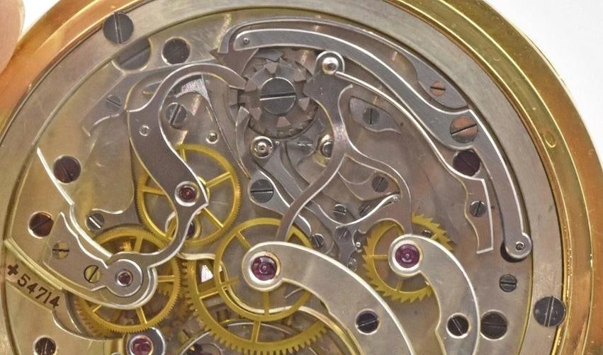 Ulysse Nardin Antique 18K Yellow Gold Pocket Watch - 9