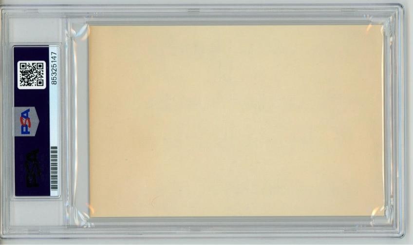 HELLEN KELLER Signed Index Card With Inscription Dated 11/11/1955 (PSA) - 2