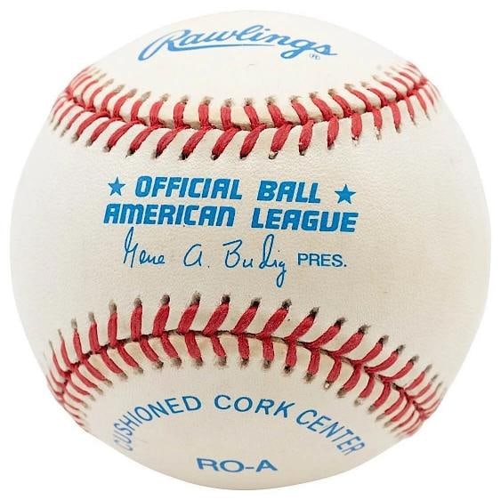 Extraordinary Tiger Woods Rookie Single Signed American League Baseball JSA COA - 2