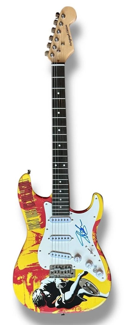 GUNS N ROSES Signed Guitar SET OF 5 JSA COA Axl Rose Slash Duff Izzy Stradlin +1 - 13