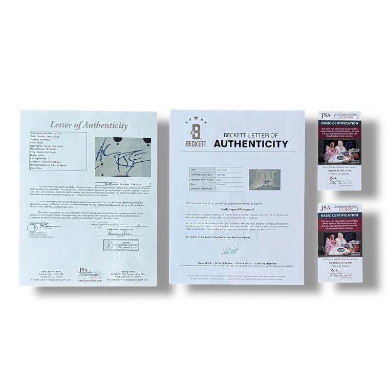 GUNS N ROSES Signed Guitar SET OF 5 JSA COA Axl Rose Slash Duff Izzy Stradlin +1 - 17