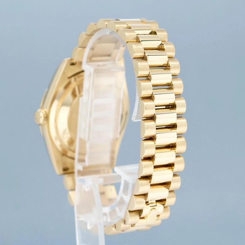 Rolex President Yellow Gold Diamond Jurassic Ammonite 118238 Day Date Watch - 4