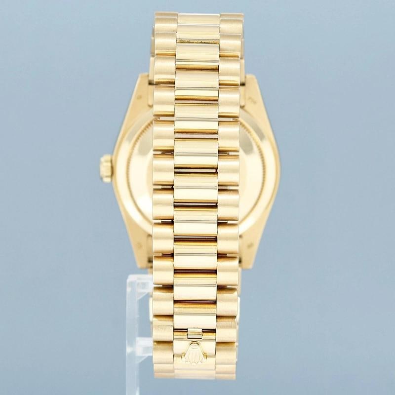Rolex President Yellow Gold Diamond Jurassic Ammonite 118238 Day Date Watch - 5
