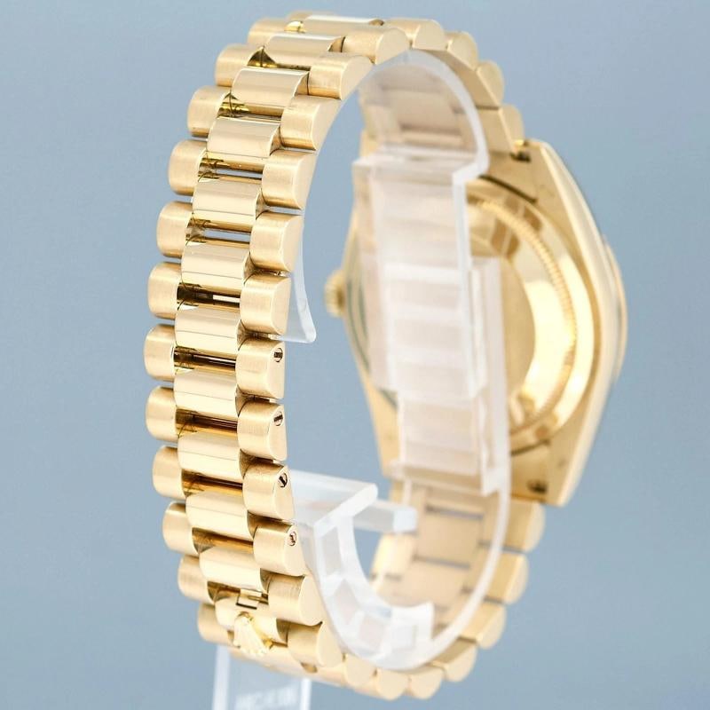 Rolex President Yellow Gold Diamond Jurassic Ammonite 118238 Day Date Watch - 6