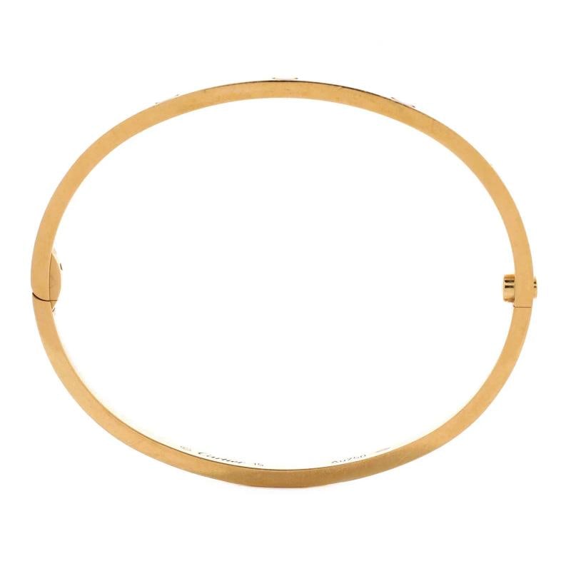 Cartier Love Bracelet 18K Yellow Gold Small - 2