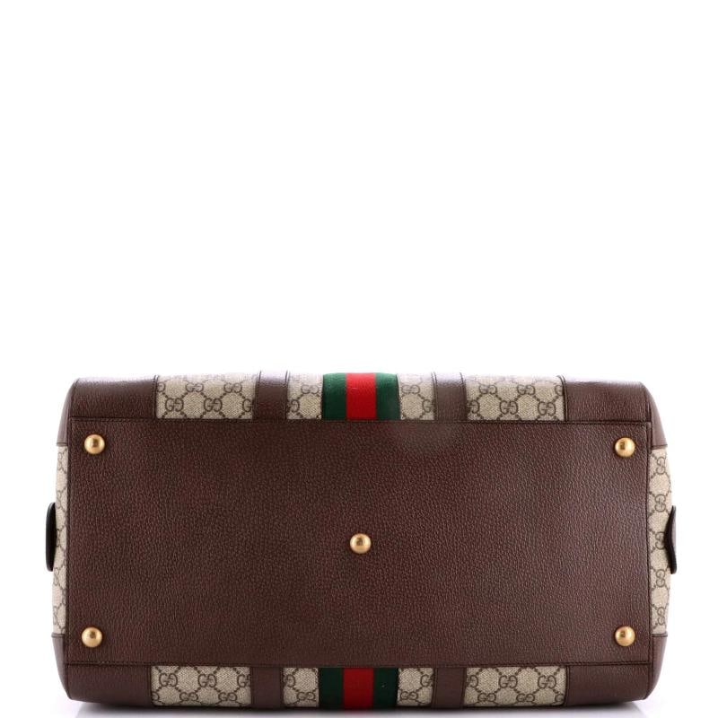Gucci Savoy Web Convertible Duffle Bag GG Coated Canvas Tall - 5