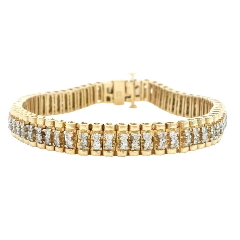 Diamond Bracelet In 14k Yellow Gold (1 of 7)