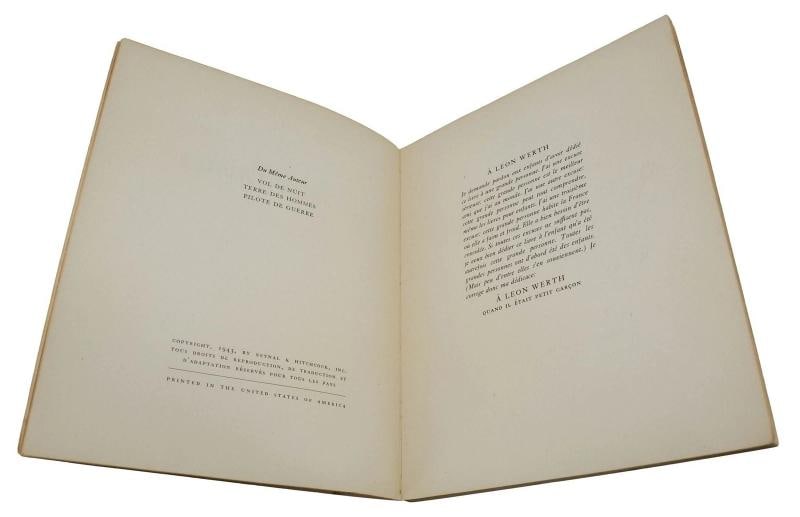 Le Petit Prince ANTOINE DE SAINT-EXUPERY First Softcover Edition 1st 1943 Little - 6