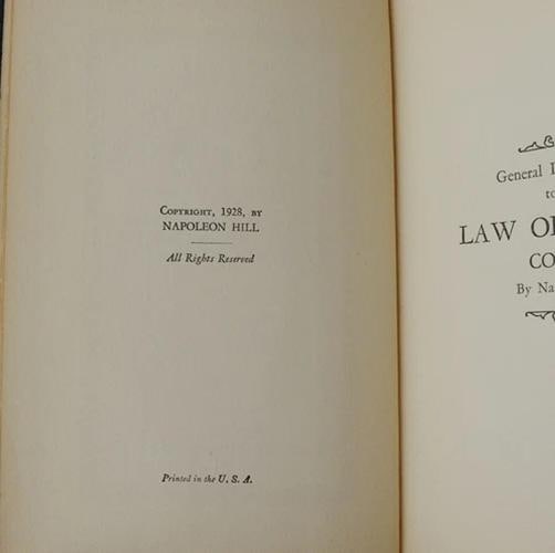 The Law of Success ~ NAPOLEON HILL ~ First Edition 1st 1928 ~ Complete 8 Vol Set - 7