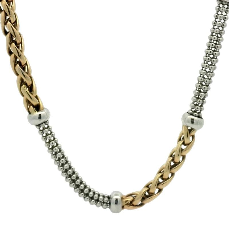 Gold Necklace In 14K Two-Tone (1 of 7)