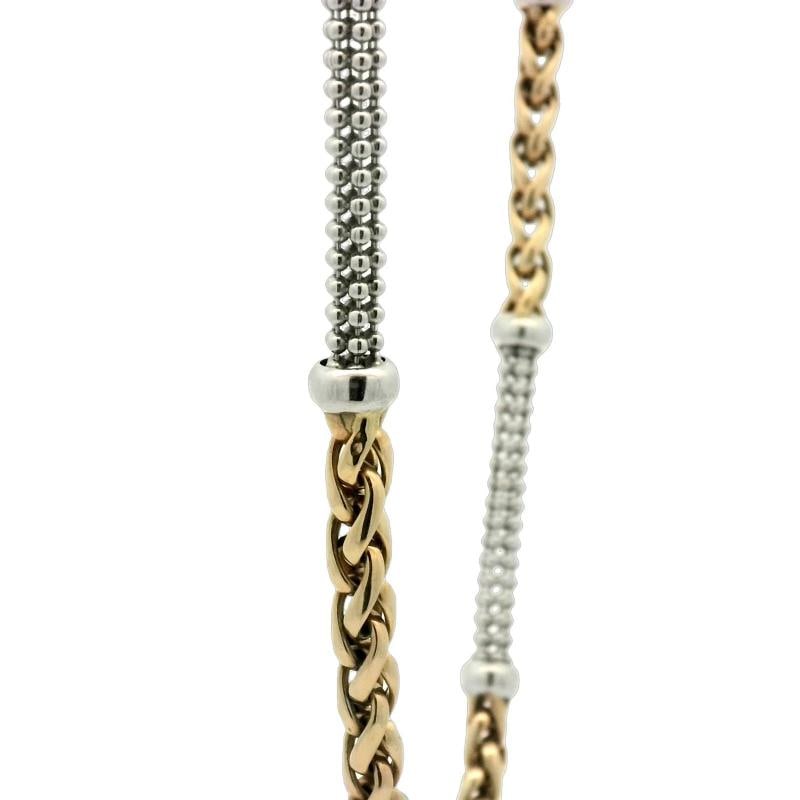 Gold Necklace In 14K Two-Tone - 3