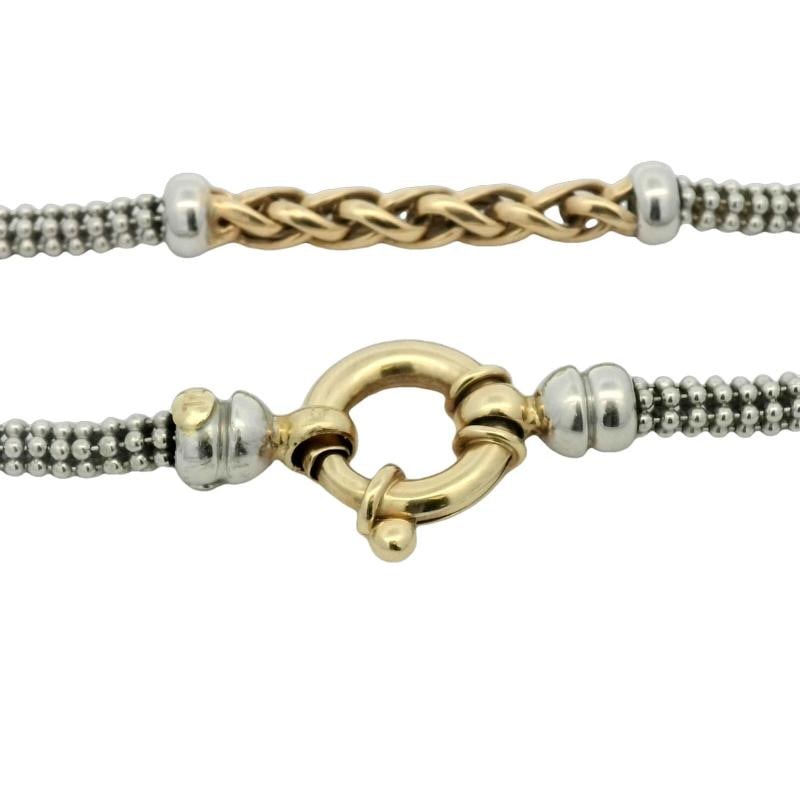 Gold Necklace In 14K Two-Tone - 4