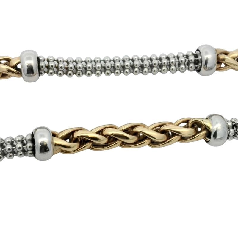 Gold Necklace In 14K Two-Tone - 5