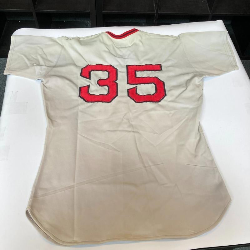 1975 Boston Red Sox AL Champs Team Signed Game Model Jersey Carl Yastrzemski JSA - 10