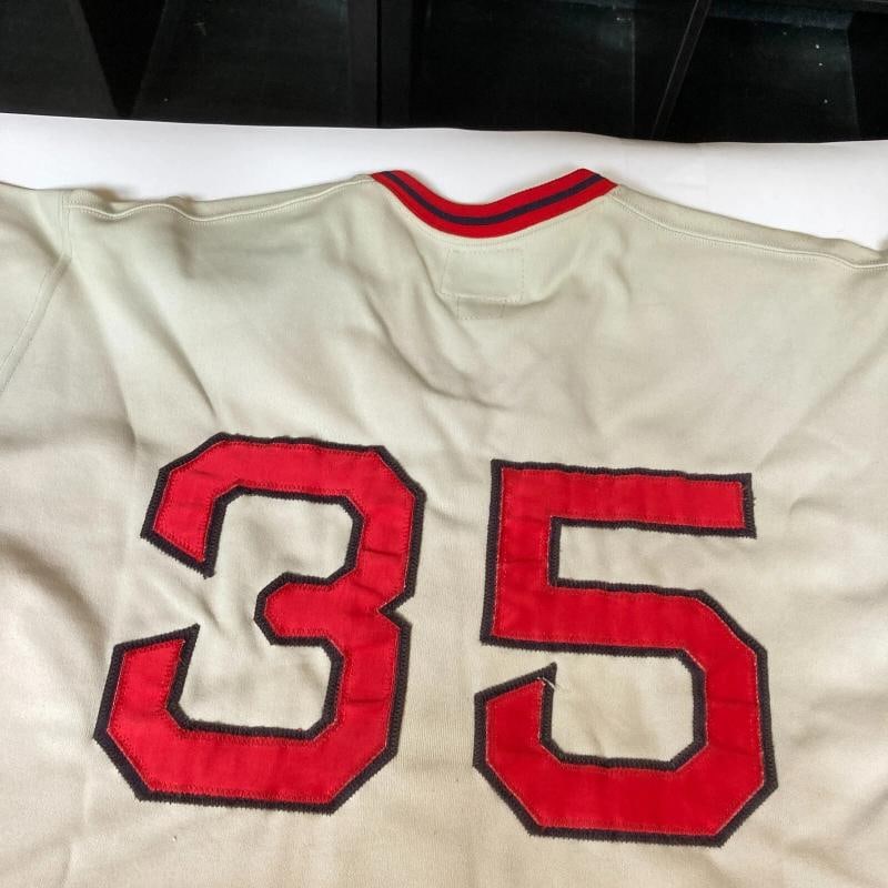1975 Boston Red Sox AL Champs Team Signed Game Model Jersey Carl Yastrzemski JSA - 11