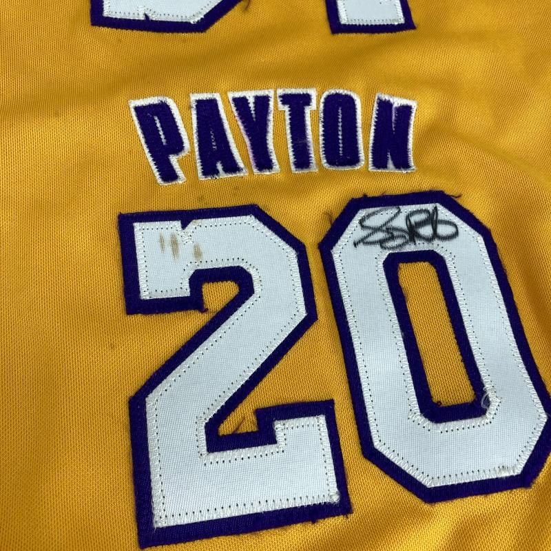 Kobe Bryant Shaquille O'Neal Gary Payton Karl Malone Signed Lakers Jersey BAS - 8