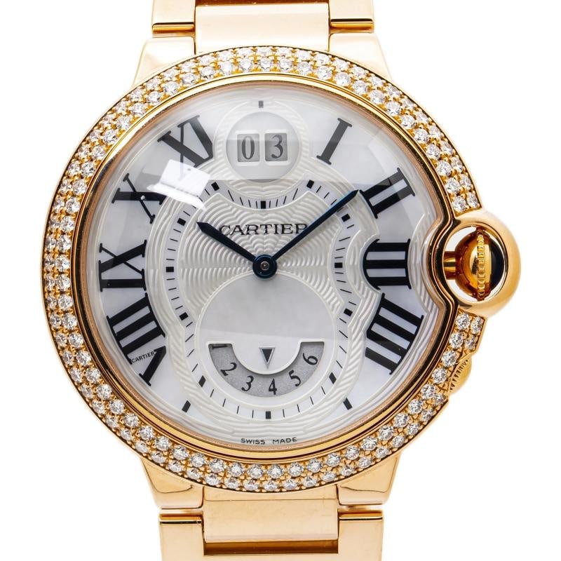 Cartier Ballon Bleu WE902019 3220 Rose Factory Diamond MOP Dial Quartz Lady 38mm - 2