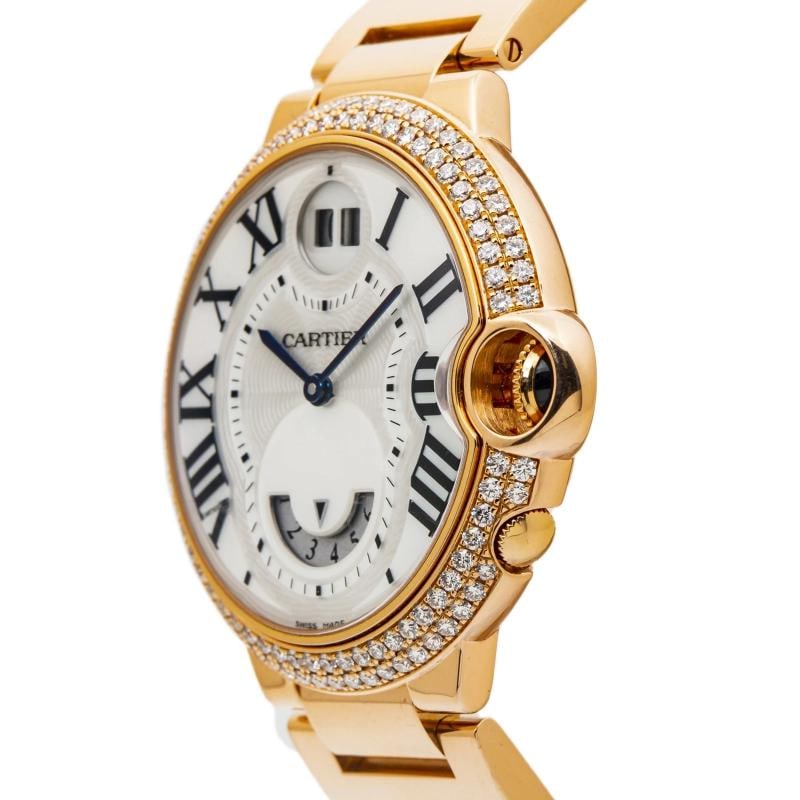 Cartier Ballon Bleu WE902019 3220 Rose Factory Diamond MOP Dial Quartz Lady 38mm - 3