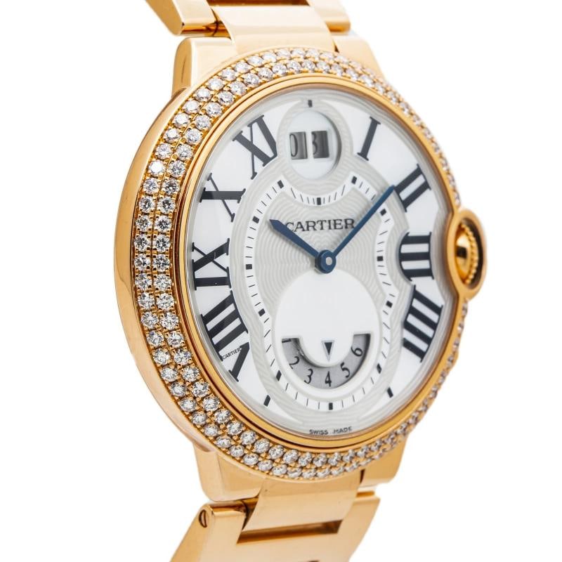 Cartier Ballon Bleu WE902019 3220 Rose Factory Diamond MOP Dial Quartz Lady 38mm - 4