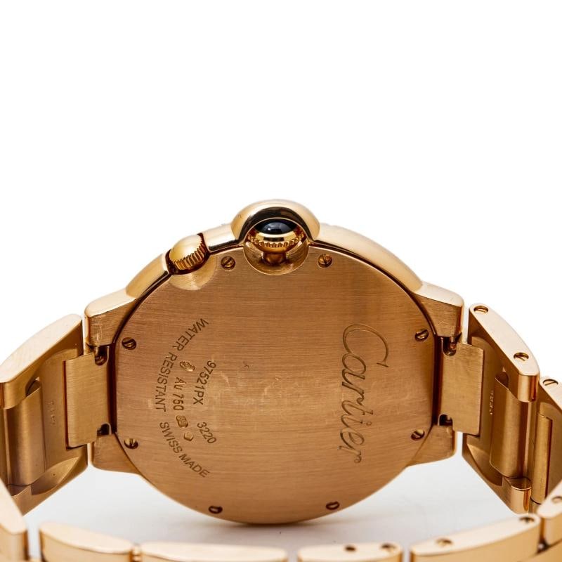 Cartier Ballon Bleu WE902019 3220 Rose Factory Diamond MOP Dial Quartz Lady 38mm - 6