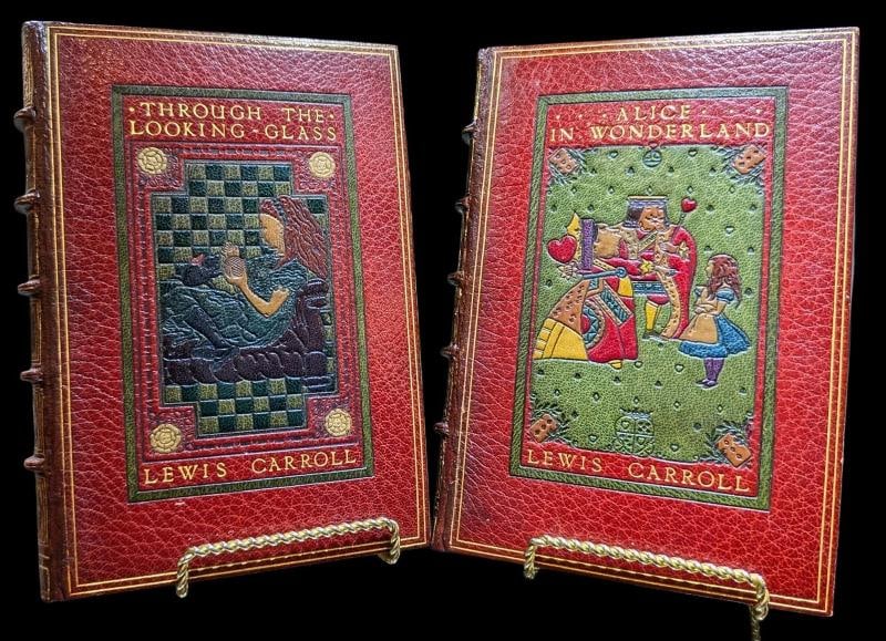 1872 Alice's Adventures In Wonderland Lewis Carroll Sangorski Binding EarlyPrint (1 of 9)