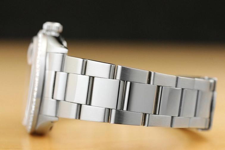 ROLEX DATEJUST MENS 18K WHITE GOLD DIAMOND STAINLESS STEEL GRAY DIAL WATCH - 5