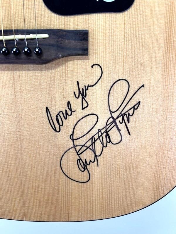 LORETTA LYNN Signed Acoustic Epiphone Guitar JSA LOA Coal Miners Daughter - 3