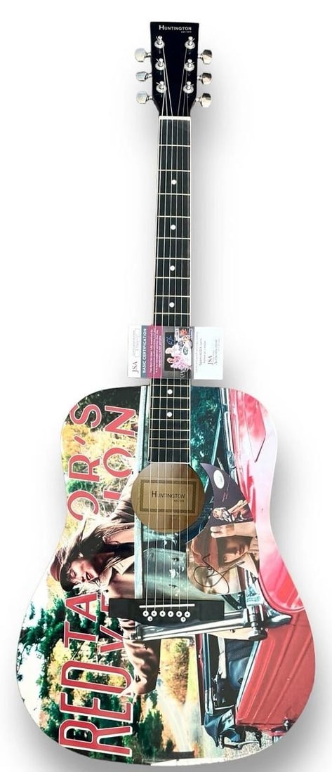 TAYLOR SWIFT Signed Guitar JSA COA Custom 1/1 RED ALL TOO WELL - 3
