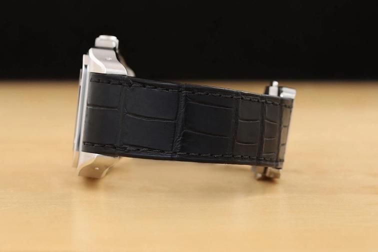 CARTIER SANTOS 100 LARGE W20073X8 WHITE ROMAN STEEL LEATHER WATCH PAPERS - 5