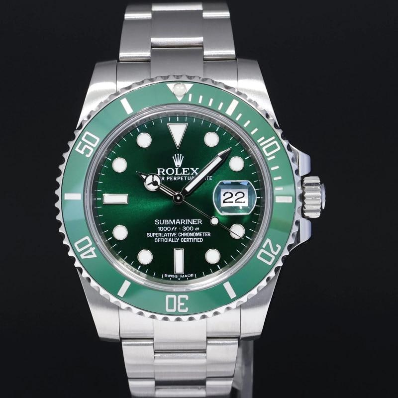 MINT PAPERS Rolex Submariner Hulk 116610LV Green Dial Ceramic Watch Box - 2