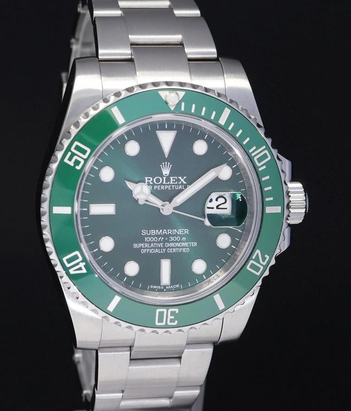 MINT PAPERS Rolex Submariner Hulk 116610LV Green Dial Ceramic Watch Box - 3
