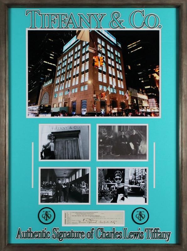 Charles Tiffany Authentic Signed & Framed 1.5x8.5 Cut Signature BAS: Condition: New: A brand-new, unused, unopened, undamaged item (including handmade items).. ,Autograph Authentication: Beckett,Original/Reproduction: Original,PRODUCT_COA: