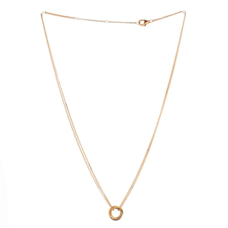 Cartier Trinity Choker Necklace 18K Tricolor Gold - 3