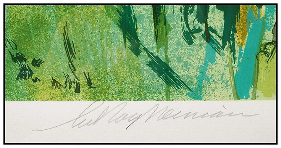 LeRoy Neiman Large Color Serigraph Big Cat Prowling Leopard Hand Signed Animal - 4