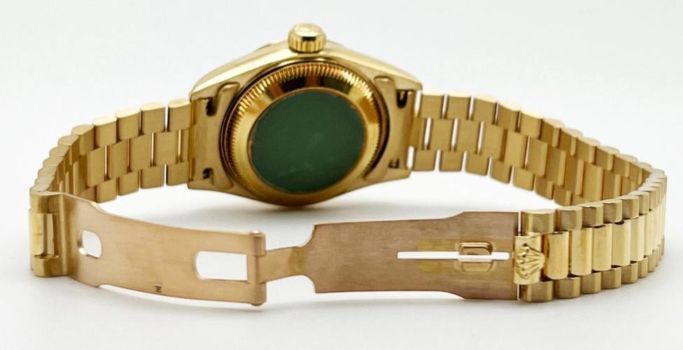 Rolex Ladies President Datejust 69178 Diamond String Dial 18K Yellow Gold - 6