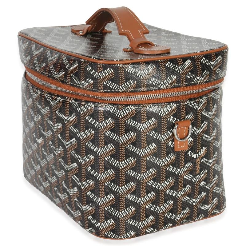 Goyard Gold Black Goyardine Canvas Muse Vanity Case - 3