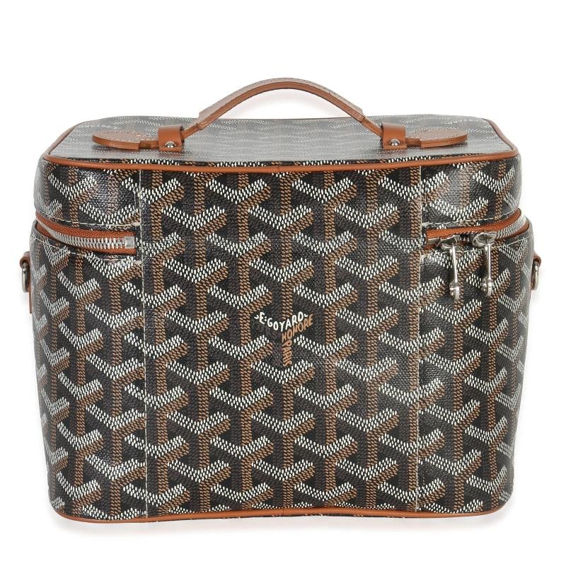 Goyard Gold Black Goyardine Canvas Muse Vanity Case - 4