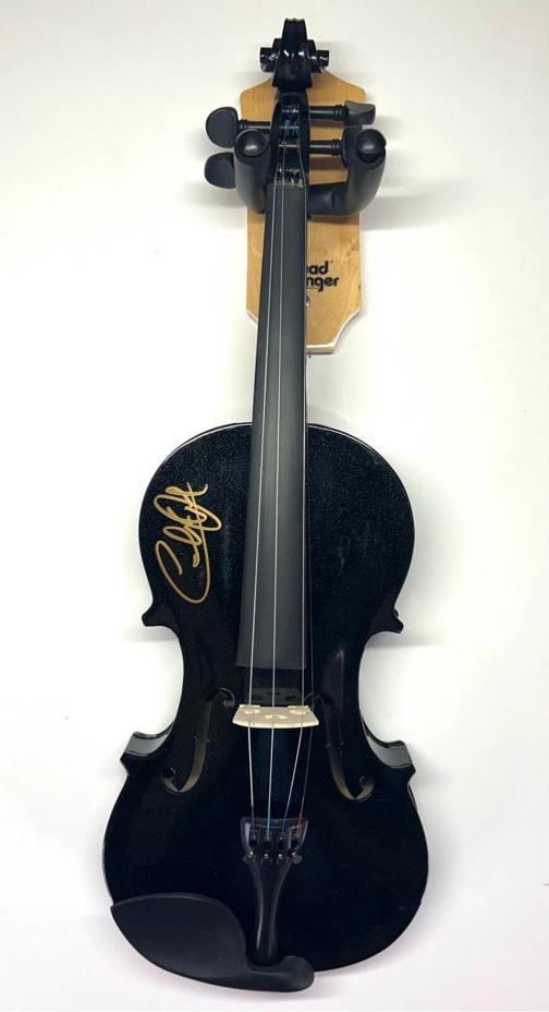 CHARLIE DANIELS Signed Autographed Black Fiddle Country Music JSA LOA: Industry: Music,Signed: Yes,Autograph Authentication: JSA,Original/Reproduction: Original,Country of Origin: United States