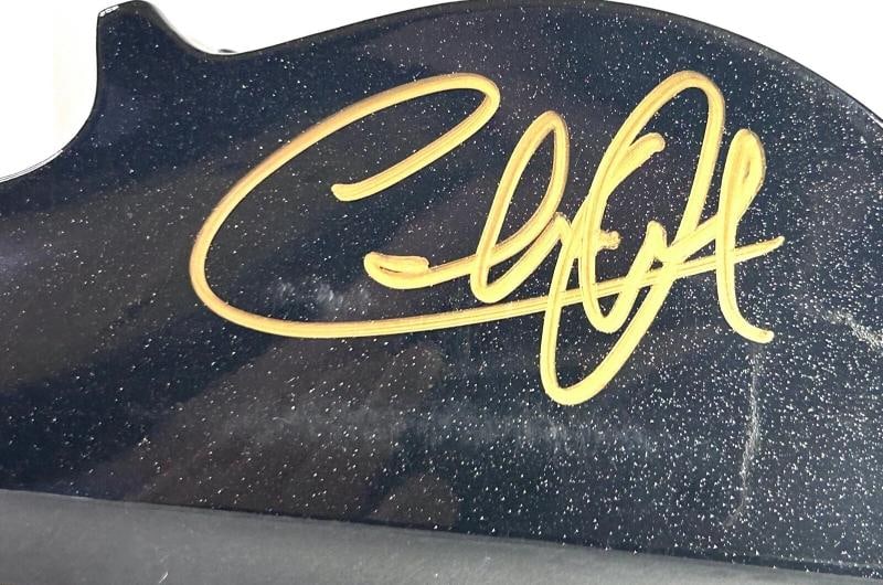 CHARLIE DANIELS Signed Autographed Black Fiddle Country Music JSA LOA - 3